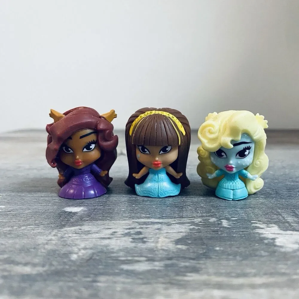 3 Monster High Fash’ems Squishy Mini Figures